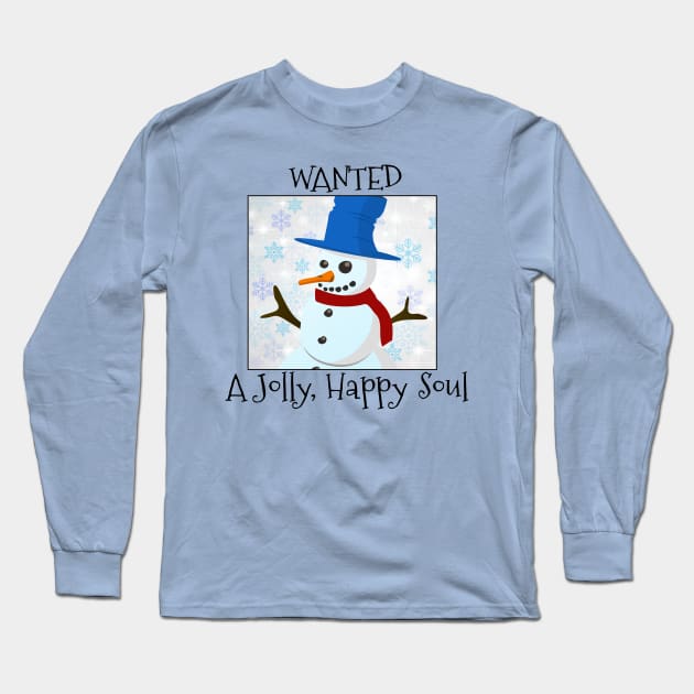 Wanted: Snowman Long Sleeve T-Shirt by masciajames